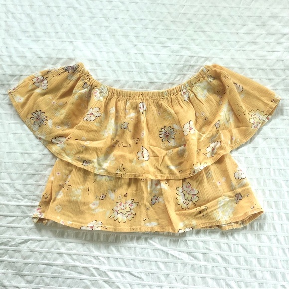 Billabong off the shoulder convertible crop top - Picture 2 of 8